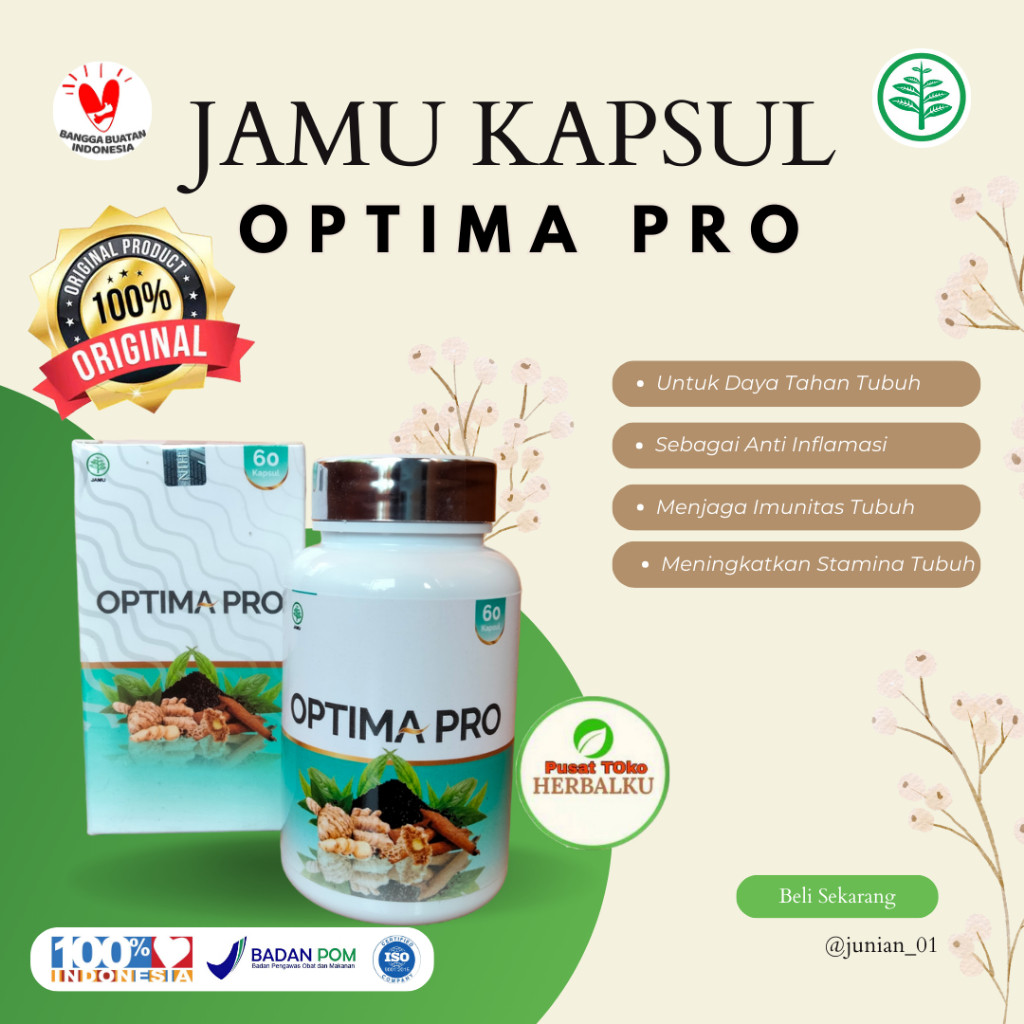 Optima Pro | Jamu Kapsul Herbal Optima Pro | AGEN RESMI