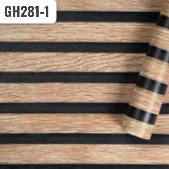 Best Wallpaper - Wallpaper Sticker Motif Kayu Salur Wallpaper Ukuran 45 CM X 8 Meter - GH281-1