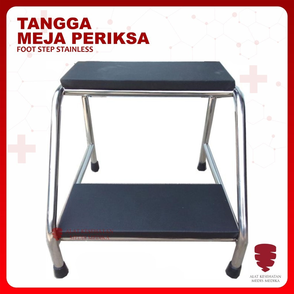 Tangga Meja Periksa Stainless Steel Pijakan Foodstep Ranjang Bedtrap Examination Table Tempat Tidur 