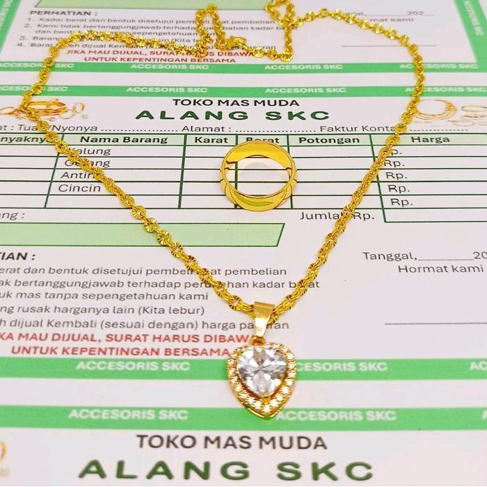 COD KALUNG LIONTIN LOVE FREE CINCIN DAN SURAT DARI TOKO EMAS MUDA