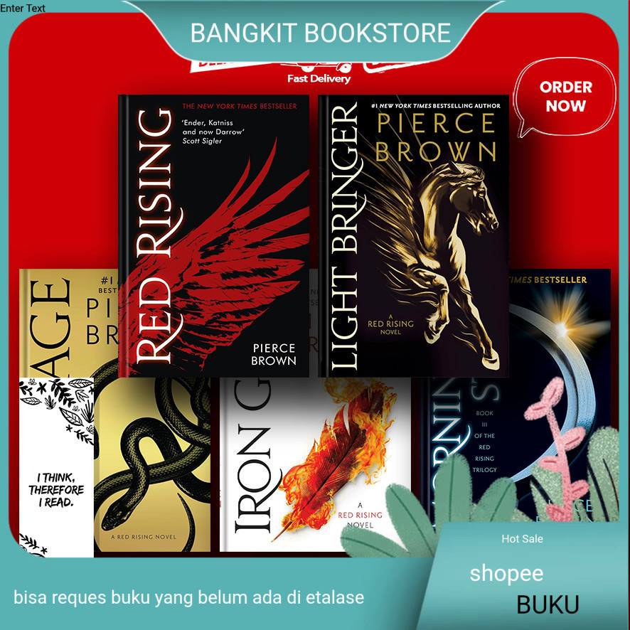 bukuRed Rising | Golden Son | Morning Star | Iron Gold | Dark Age | Light Bringer by Pierce Brown (E