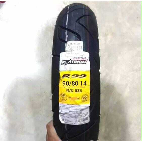 Ban Corsa Platinum ring 14 ukuran 90/80 Ban motor tubles ring 14 ban standar scooter ban motor metik