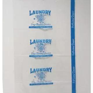 Plastik Laundry Satuan Gantung Baju Sablon / Printing Umum / Plastik Laundry PP Cutting Bahu Sablon 