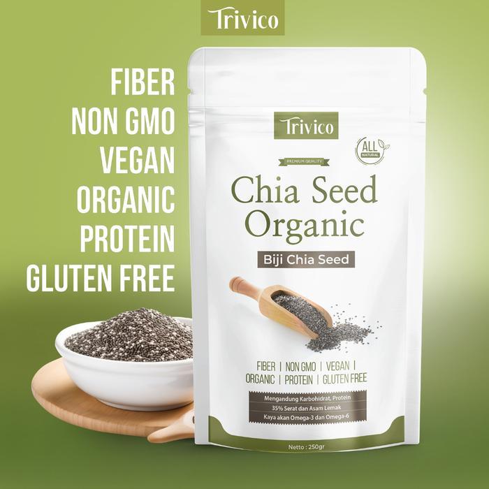 Trivico | Chia Seed | Chia Seed Organik | Chia Seed Premium | Biji Chia | Chia | Black Chia Seed | C