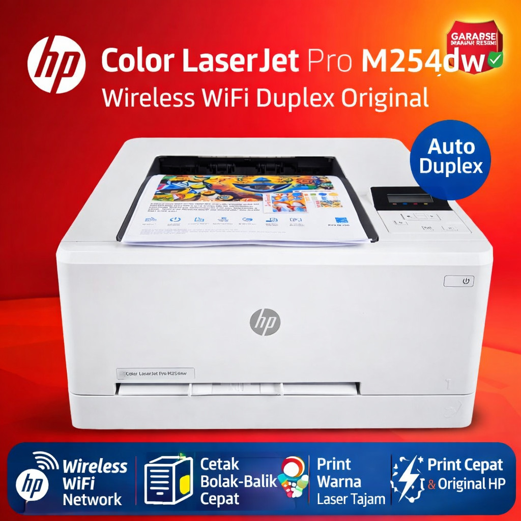 Printer HP Color LaserJet Pro M254dw Wireless Duplex WiFi Network Color Laser Printer Original