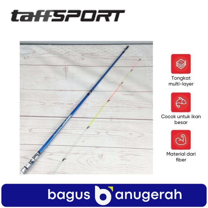 TAFFSPORT Spartacus 180 Joran Pancing Spinning Carbon 2 Segments 1.8M