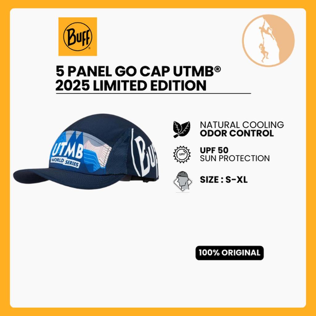 Buff 5 Panel Go Cap UTMB® 2025 Navy - Limited Edition