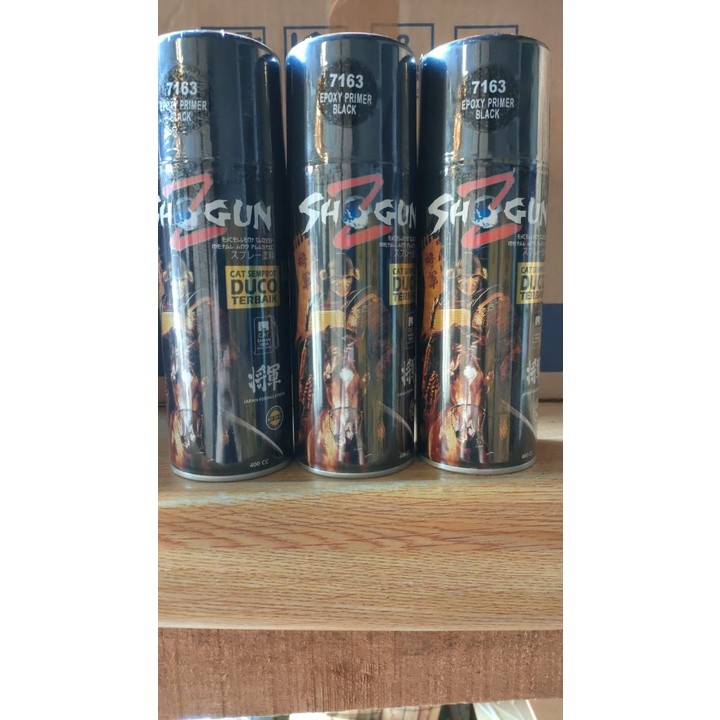 pilok pilox shogunz epoxy primer black 7163 epoxy hitam dasar hitam