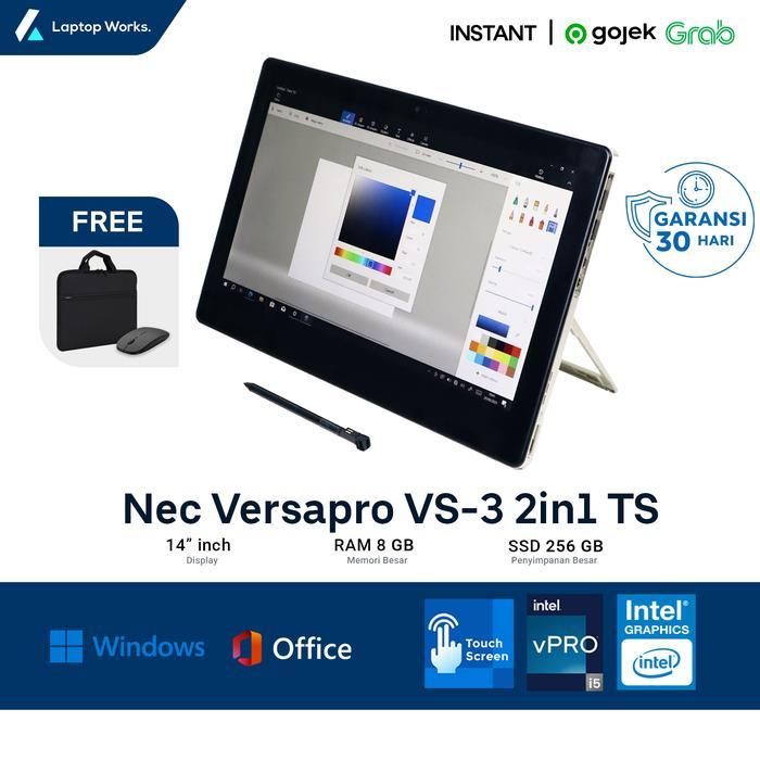 Laptop Nec VS-3 2in1 Touchscreen Core I5 Gen 7th RAM 8GB SSD 256GB Bonus Tas & Mouse Wireless