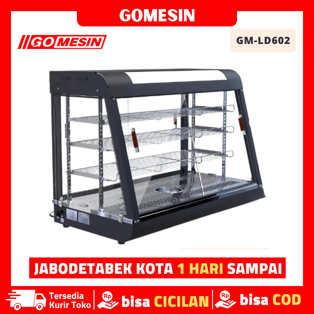 GOMESIN GM-LD602 Showcase Warmer Fried Chicken Etalase Penghangat Makanan Ayam Garansi Resmi