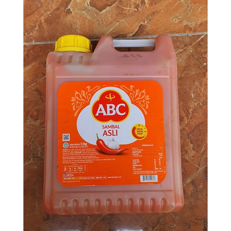 SAOS SAMBAL ABC 5.5 kg - ABC GALON JIRIGEN