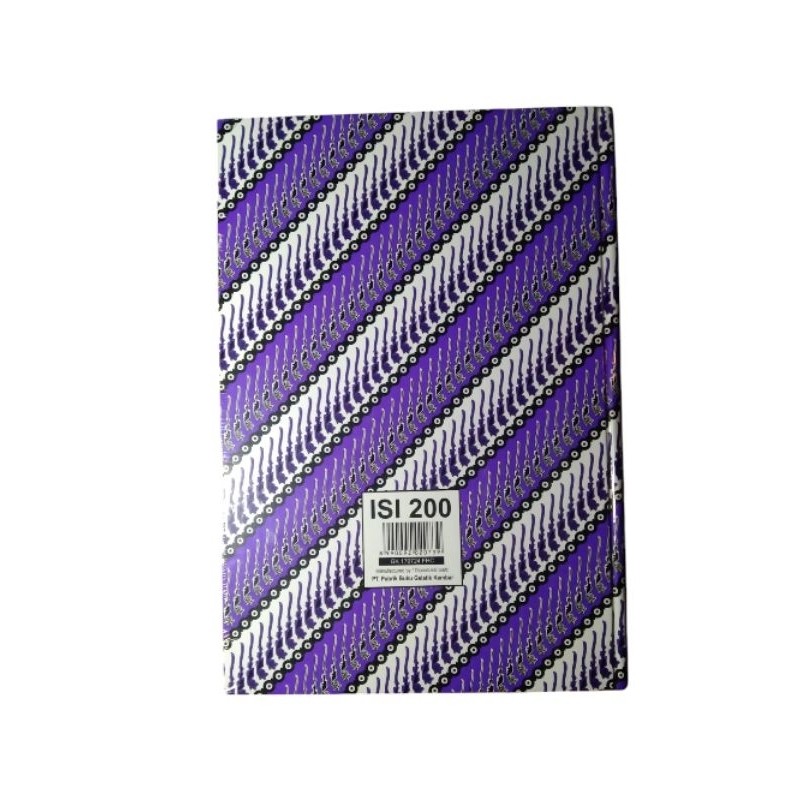 1pcs buku batik catatan folio buku kerja buku folio gelatik kembar