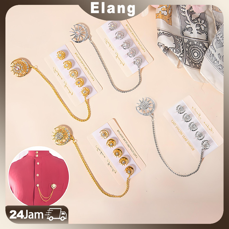 Anti Karat Kancing Pin/Butang Baju Melayu Pria Kancing Baju /Melayu Pria Set