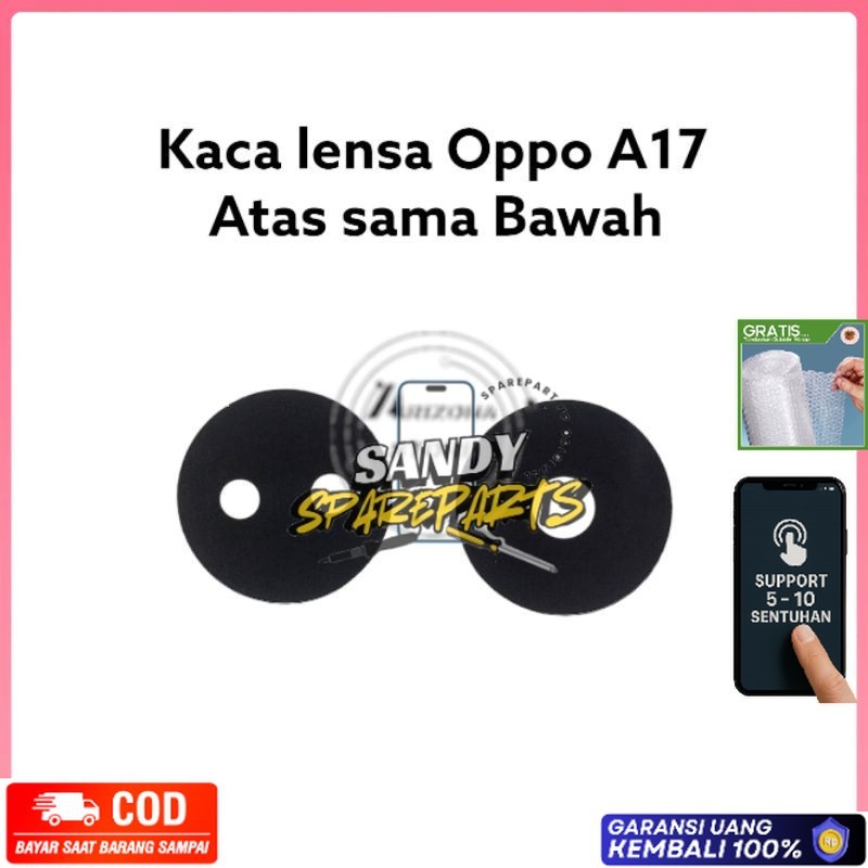 Kaca Lensa - Kaca Kamera Oppo A17 Atas Sama Bawah Original