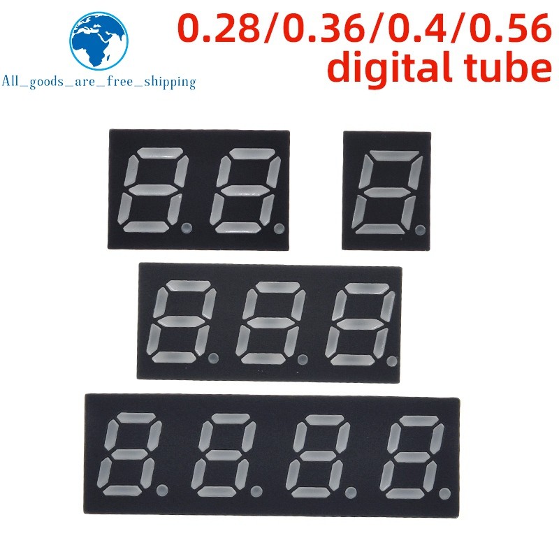 TZT 0.28/0.36/0.4/0.56 in LED say 7 Segment 1/ 2 / 3 / 4 Bit git Tube Red Common Cathode / Anode git