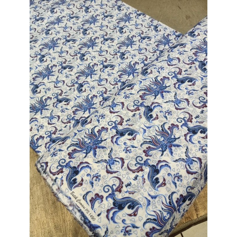 BAHAN BATIK KATUN HALUS BY CEMANI (PS 1490) // KAIN KATUN MOTIF BATIK CEMANI METERAN // BATIK KATUN 
