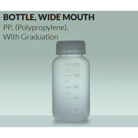Bottle, wide mouth, PP, 5-002 AS ONE