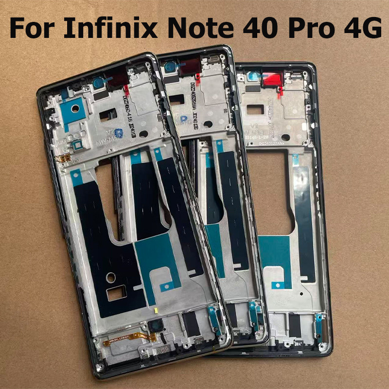 For Infinix Note 40 Pro 4G Middle Frame Housing Parts Middle Plate Cover Only LCD splay Bezel Replac
