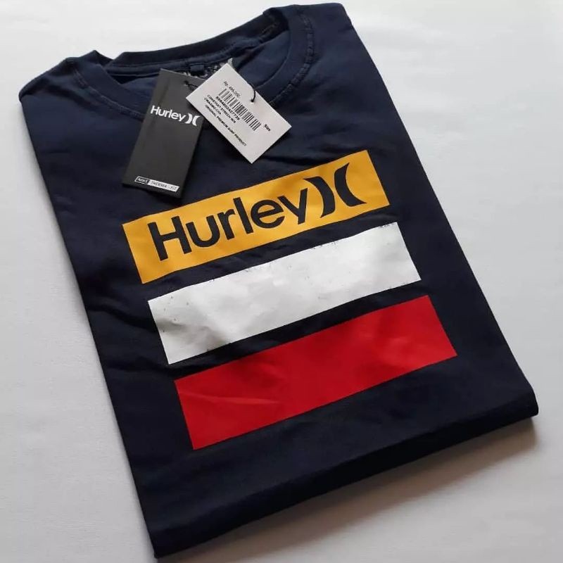 Hurley Logo DTF Cotton Comfort Print Vintage Short Sleeve T-Shirt