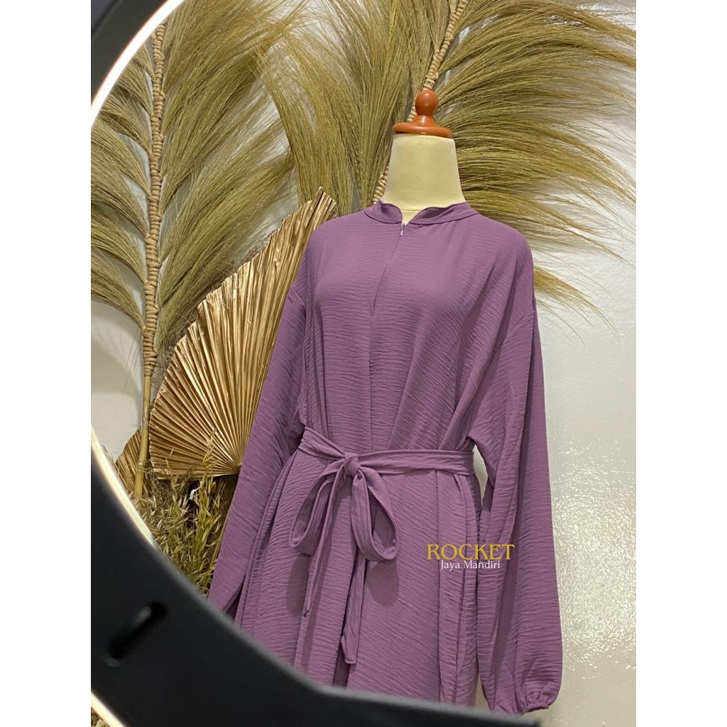 RJM - Gamis Aisyah Crincle Wanita Polos | Gamis Wanita