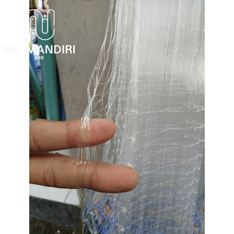 jaring ikan siap pakai. senar 0.20 tinggi 1 meter