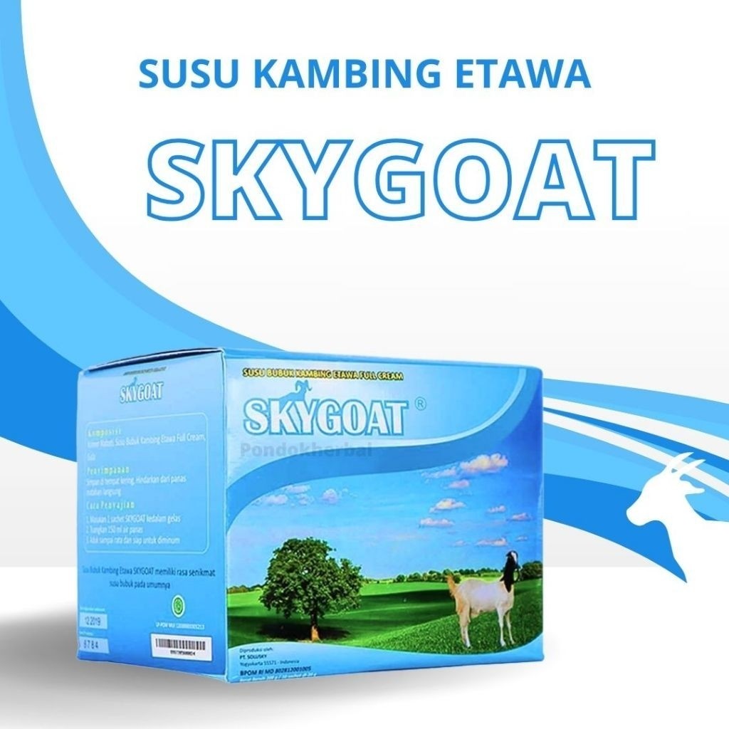 Susu Bubuk Kambing Sky Goat Susu Kambing Etawa Bubuk Full Cream SkyGoat Original
