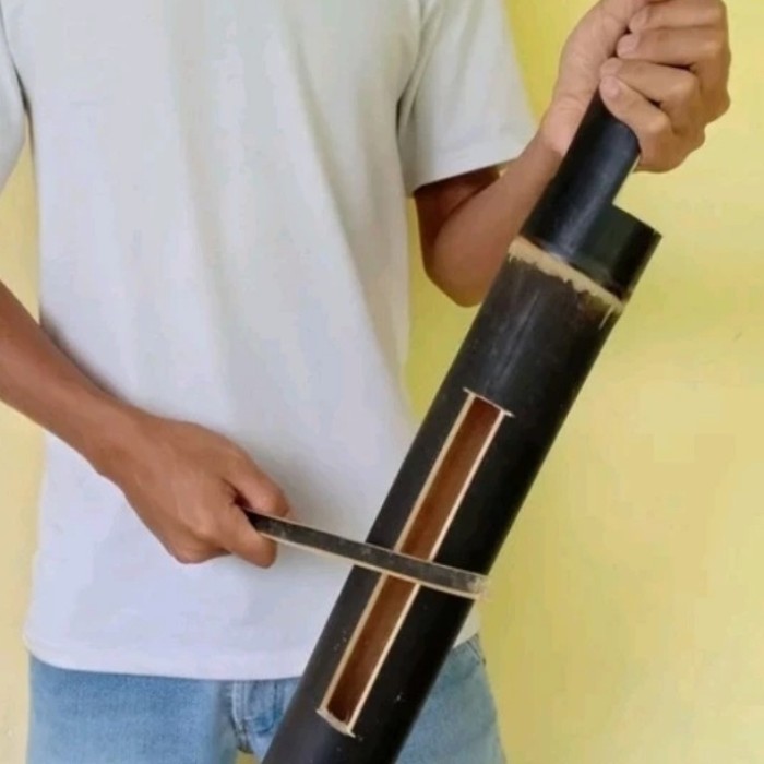 Kentongan bambu hitam bambu wulung