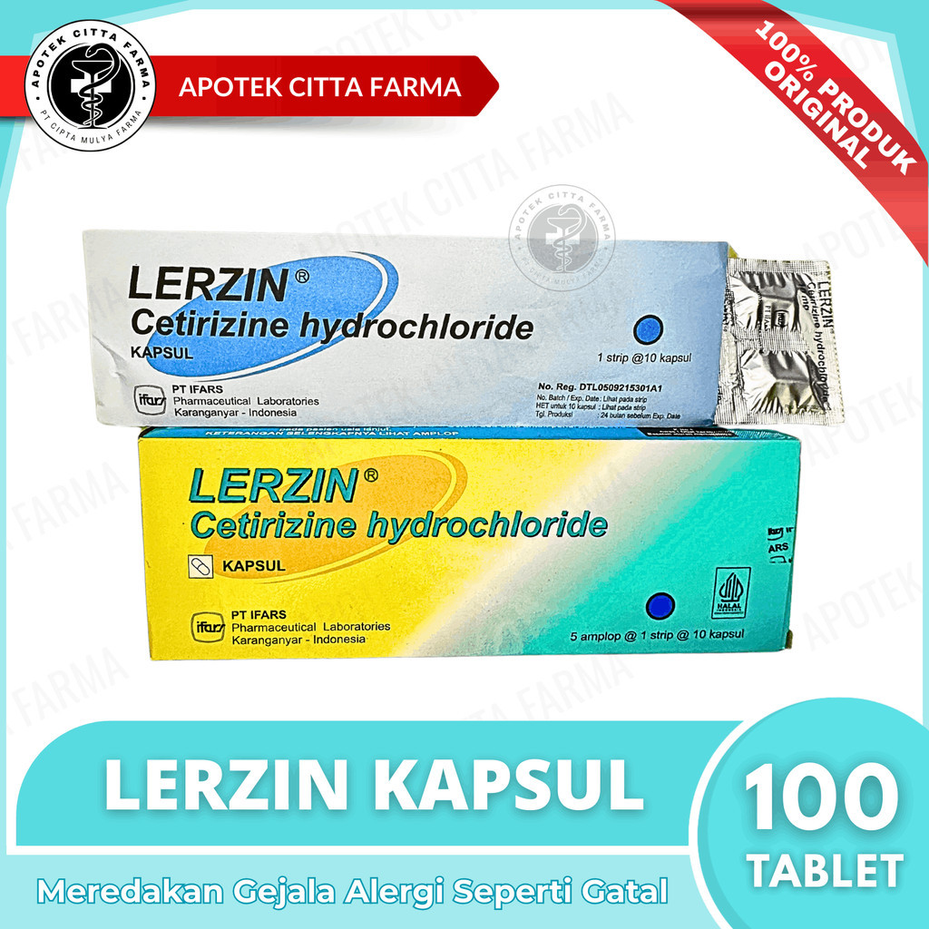 Lerzin 10 Mg Kapsul 1 Box - Membantu Mengobati Pilek Alergi