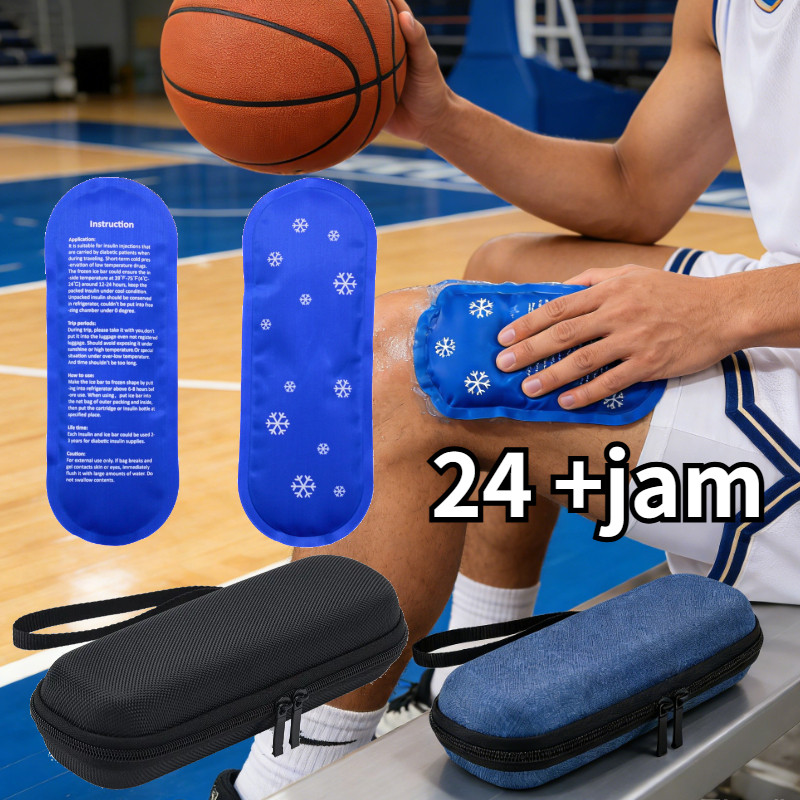 1 Set Tas Insulin Cooler Bag Portable Insulin Bag Cooler Bag Insulin Tempat Insulin Tas Penyimpanan 