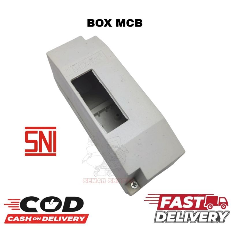 Kotak Box MCB Listrik Single Tunggal DEXTA DX-1201 / BOX MCB 1Grup  1Pole 1Phase Tempel Outbow Dexta