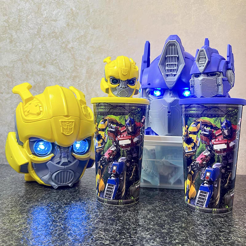 Original Transformation Rise Of The Beasts Movie Optimus Prima Topper Cup Figuine Popcorn Bucket Exc