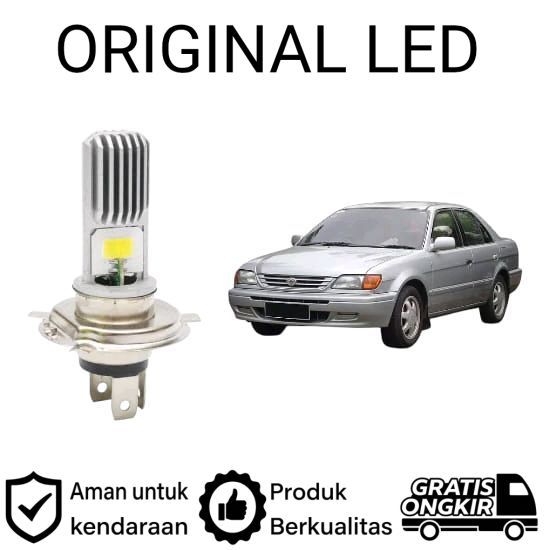 AM 2pcs Lampu Utama LED H4 COB Mobil Toyota Soluna