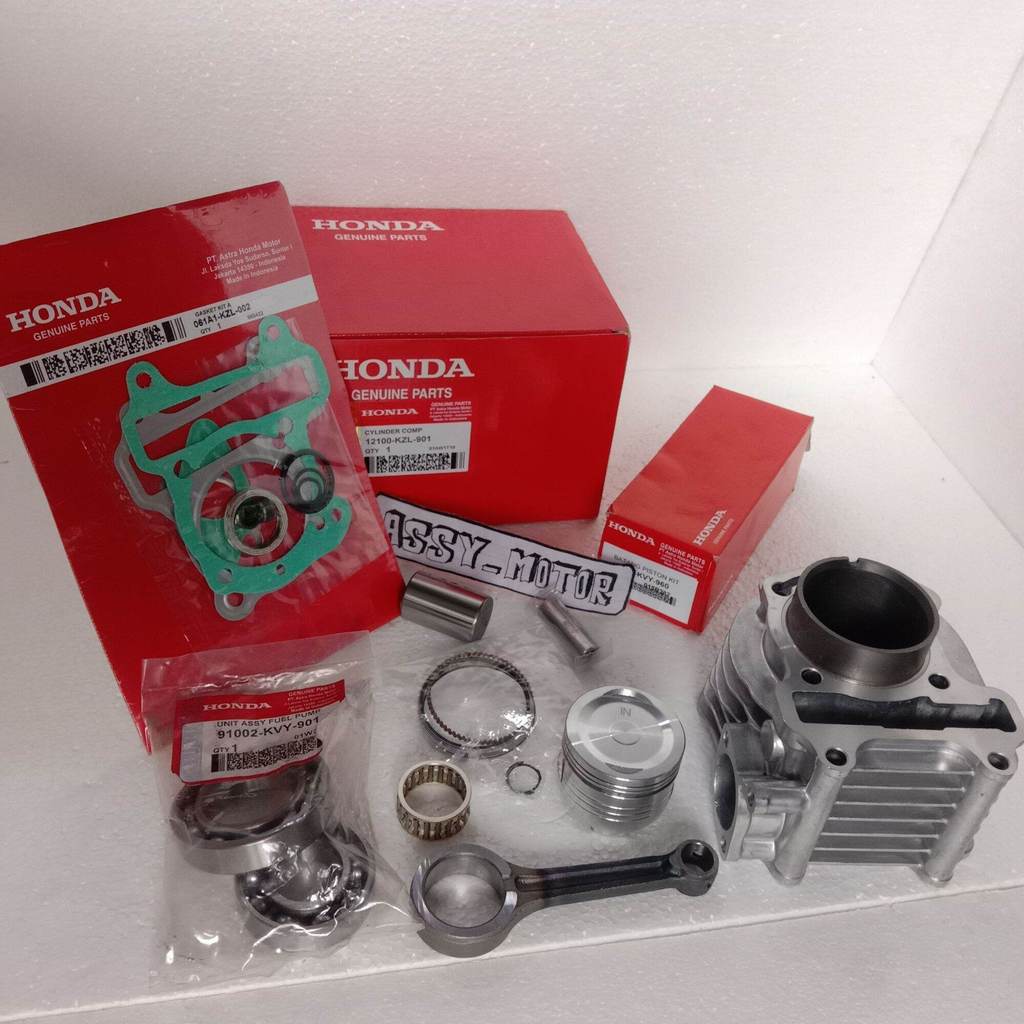 PISTON KIT, LENGKAP, PAKET BLOK SEHER BEAT FI, BLOK SEHER VARIO 11O FI, BLOK SEHER SCOOPY FI, BLOK S
