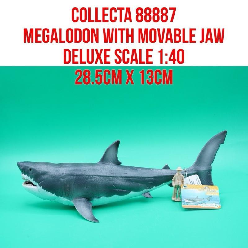 CollectA 88887 Meg Megalodon Otodus Megalodon Carcharocles Ikan Hiu Gigi Raksasa | Deluxe Scale 1:40
