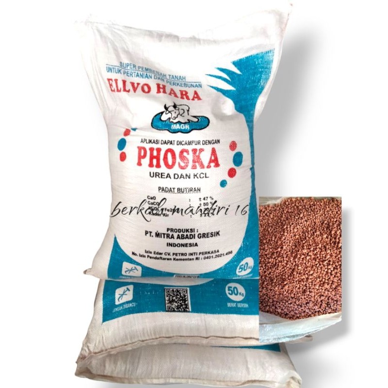 Pupuk PHOSKA non subsidi Kemasan 50kg satu karung