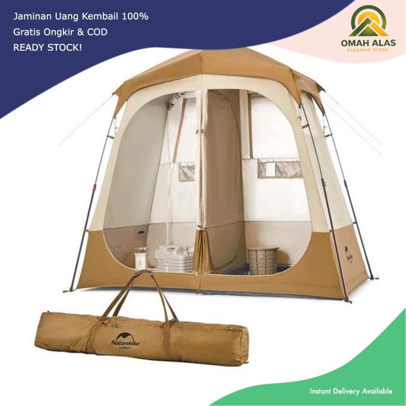 TENDA TOILET DOUBLE 2-WAY SEPARATION AUTOMATIC SHOWER TENT NATUREHIKE NH22ZP006