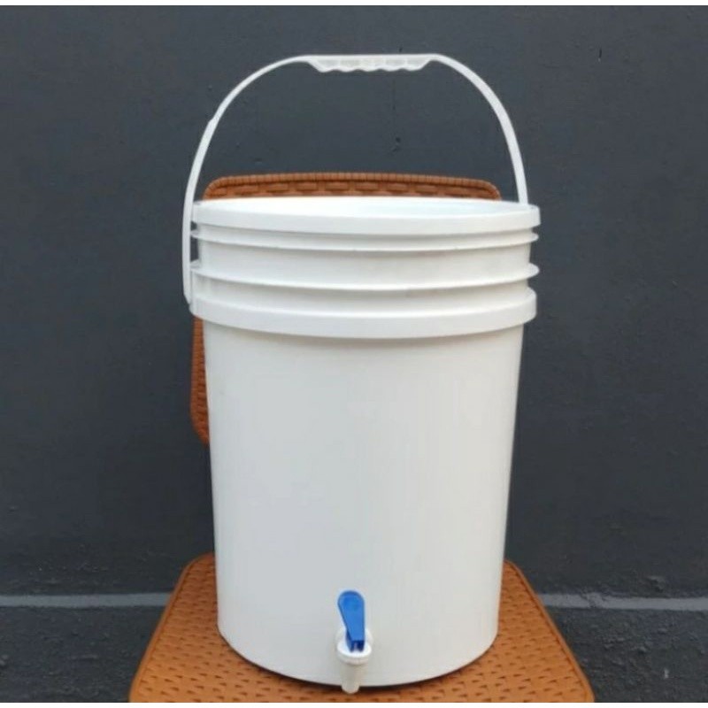 Ember Plastik Kran/Tempat Wudhu/Tong Air/Baskom/Bak