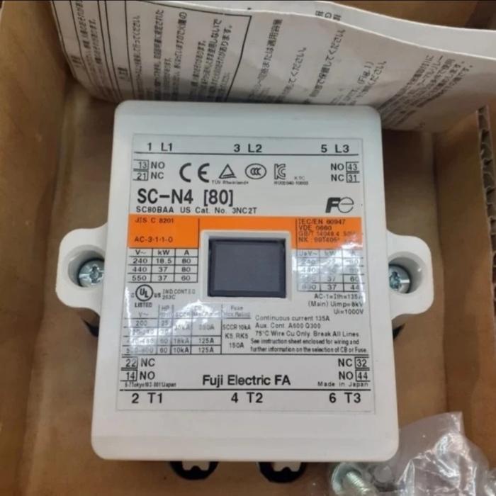 KONTAKTOR FUJI S-CN4 SCN4 SC-N4 220V ORIGINAL
