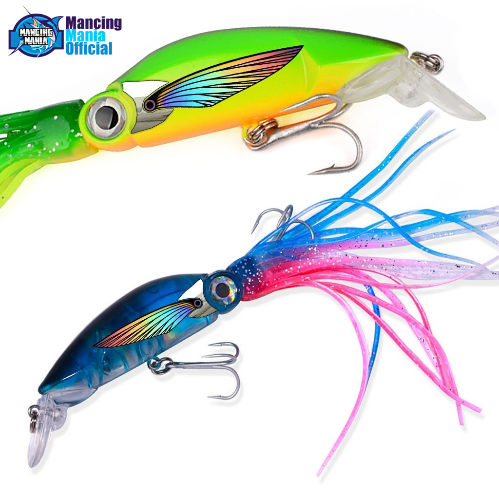 MMT7 Minnow Cumi 40g 22cm Squid Umpan Trolling Casting Umpan Pancing Killer