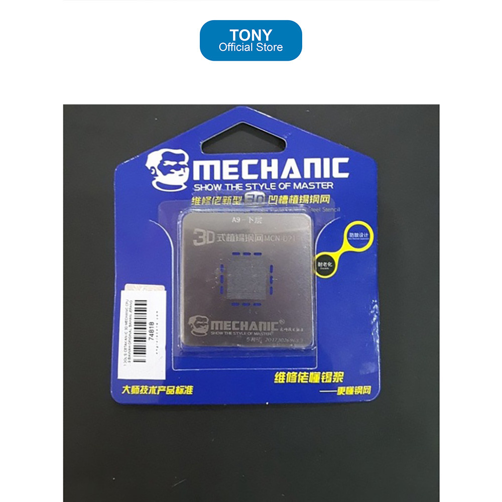 Stensil IC MECHANIC A9 - 3D CPU Bottom Layer BGA Reballing - MECH A9 3D