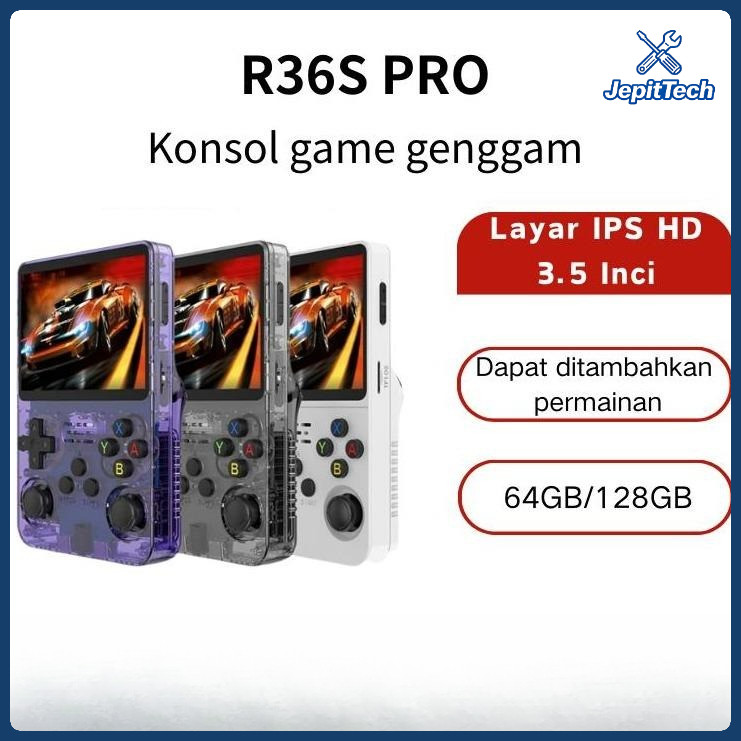 COD-R36S Retro Game PSP Handheld Gamebot Multi Console Gameboy PSP PS1  Bisa Connect TV Console Port