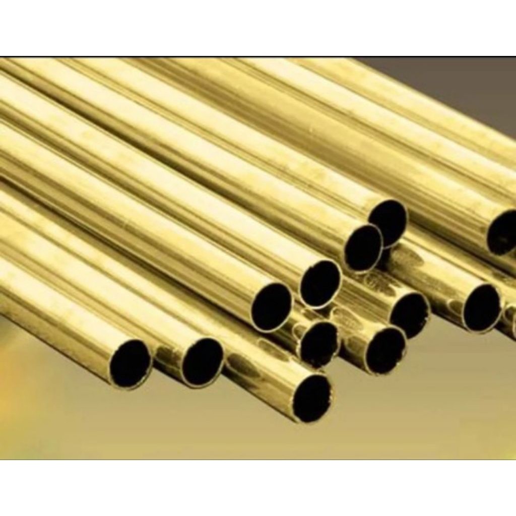 Pipa Kuningan Diameter OD 6mm lubang 5mm