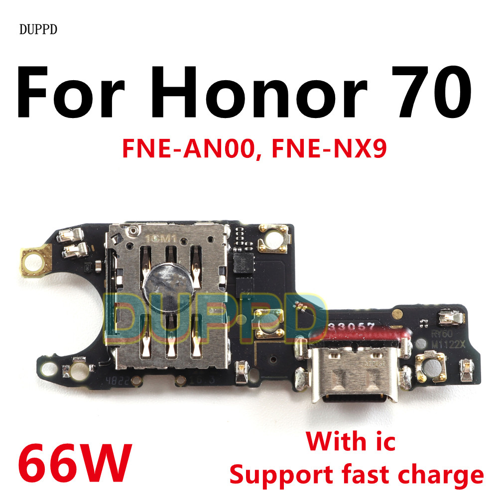 Papan Pengisi Daya Untuk Huawei Honor 70, Port Pengisian Daya USB, Pelat Konektor Pcb, Dock Flex, Su