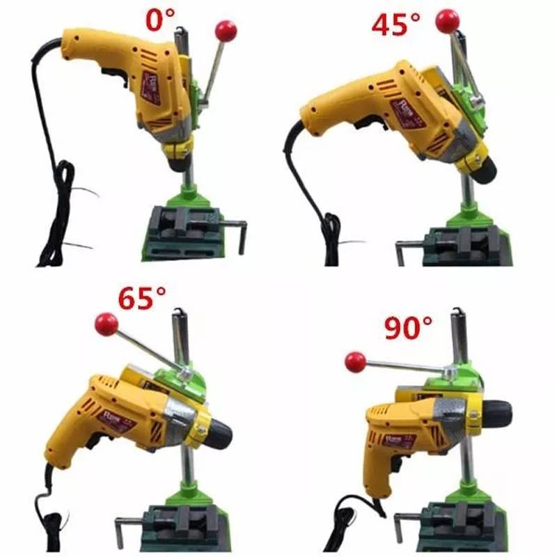 Stand Dudukan Bor / Drill Stand Stand Mesin Bor Tangan Stand Drill Alumunium Base Dudukan Mesin Bor 