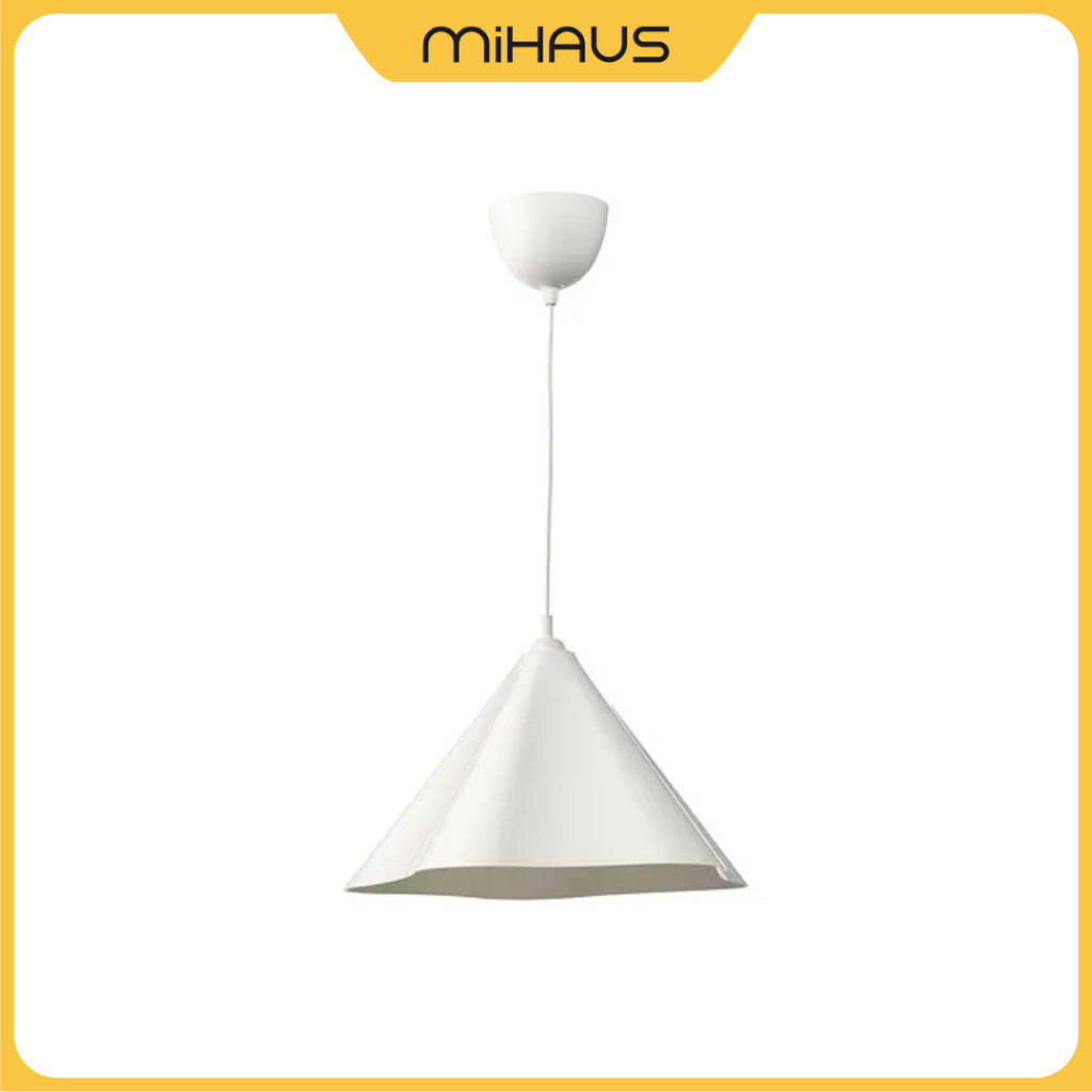 PRODUK BARU IKEA MIHAUS IKEA ZEBRASÄV Lampu gantung hias, putih/plastik, 46 cm