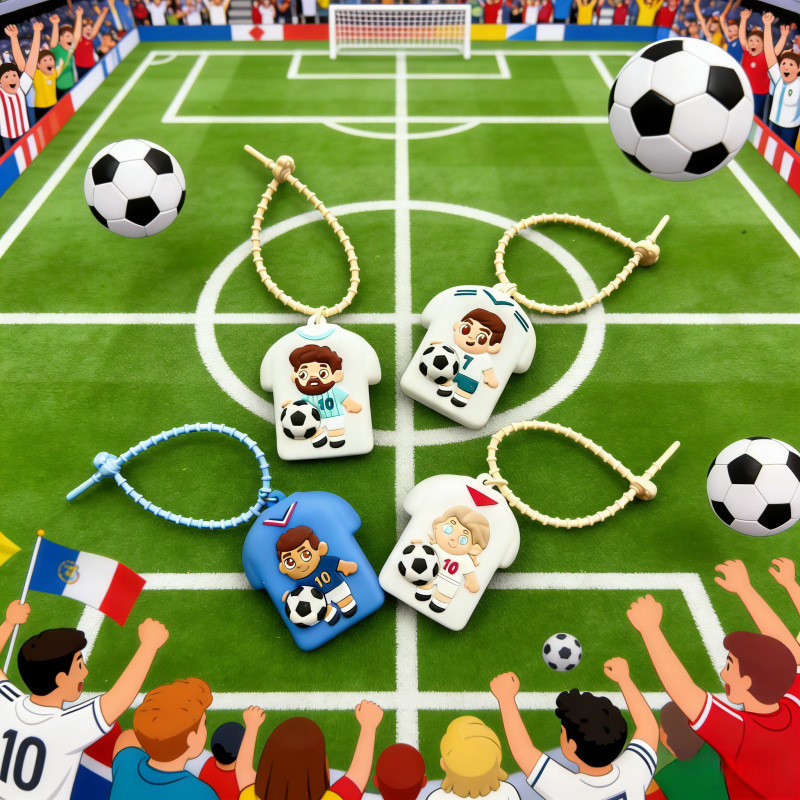 Gantungan kunci Dunia jersey Piala Dunia mainan squishy Piala Dunia hadiah dekoratif