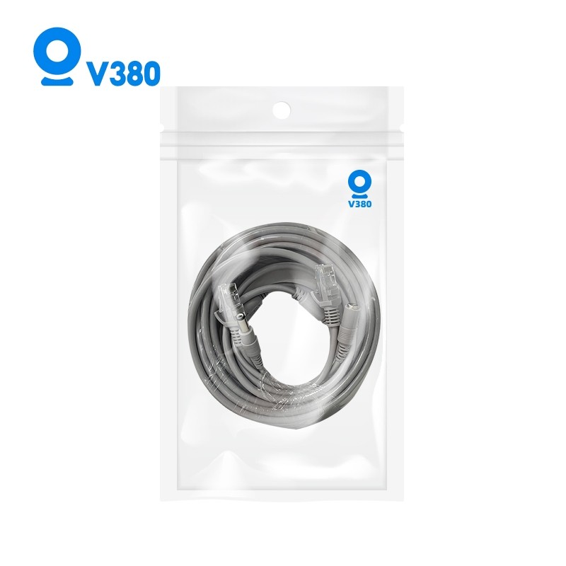 V380 Rj45 Plus Dc Power Extension Ethernet CCTV Cable Lan For Poe Ip Camera System