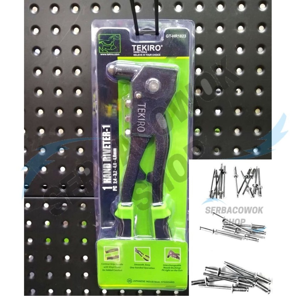 SIXSHOP Promo Tekiro Tang Rivet Hand Riveter -1 Rifet Dengan Bonus Paku Tembak Set Termurah Berkuali