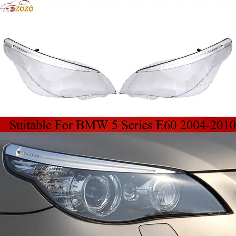 For BMW Serie 5 E60 2004-2010 Car Headlight Cover Cap Headlamp Shade Head Lamp  Headlight Lamp Cover