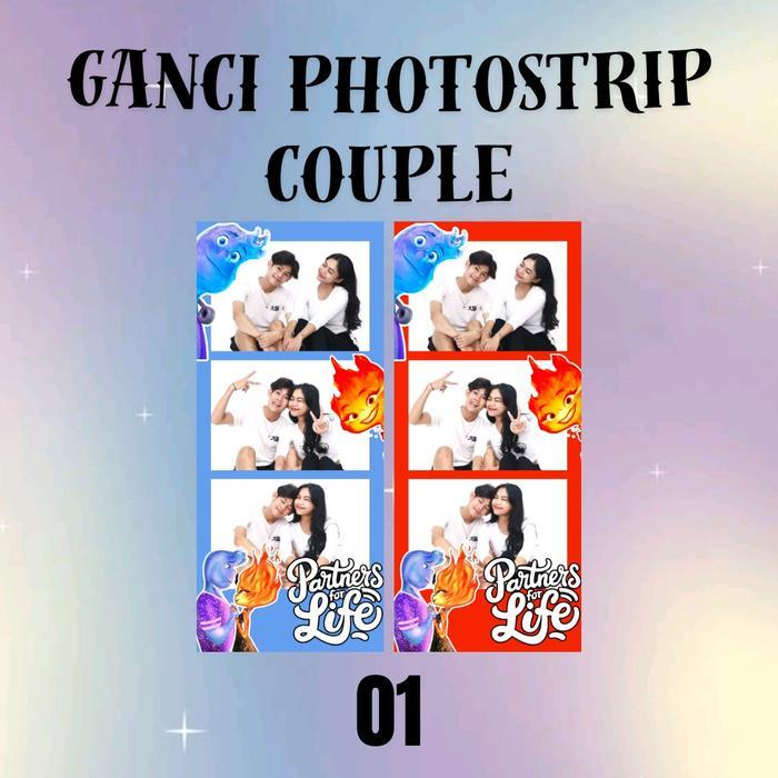 [2PCS] Gantungan Kunci Couple Photostrip / Gantungan Kunci Akrilik Couple / Gantungan Kunci Spiderma
